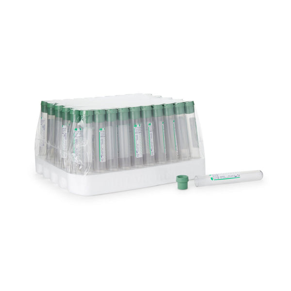 BD Vacutainer green top blood collection tube with heparin anticoagulant