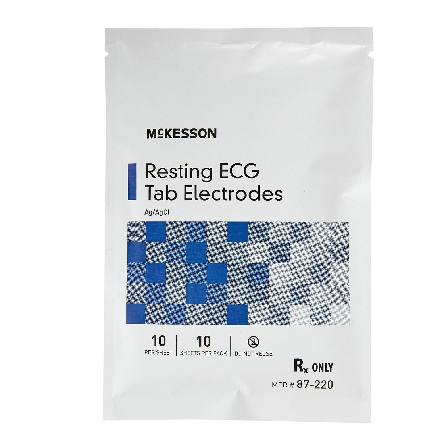 McKesson Resting ECG Tab Electrodes, Ag/AgCl