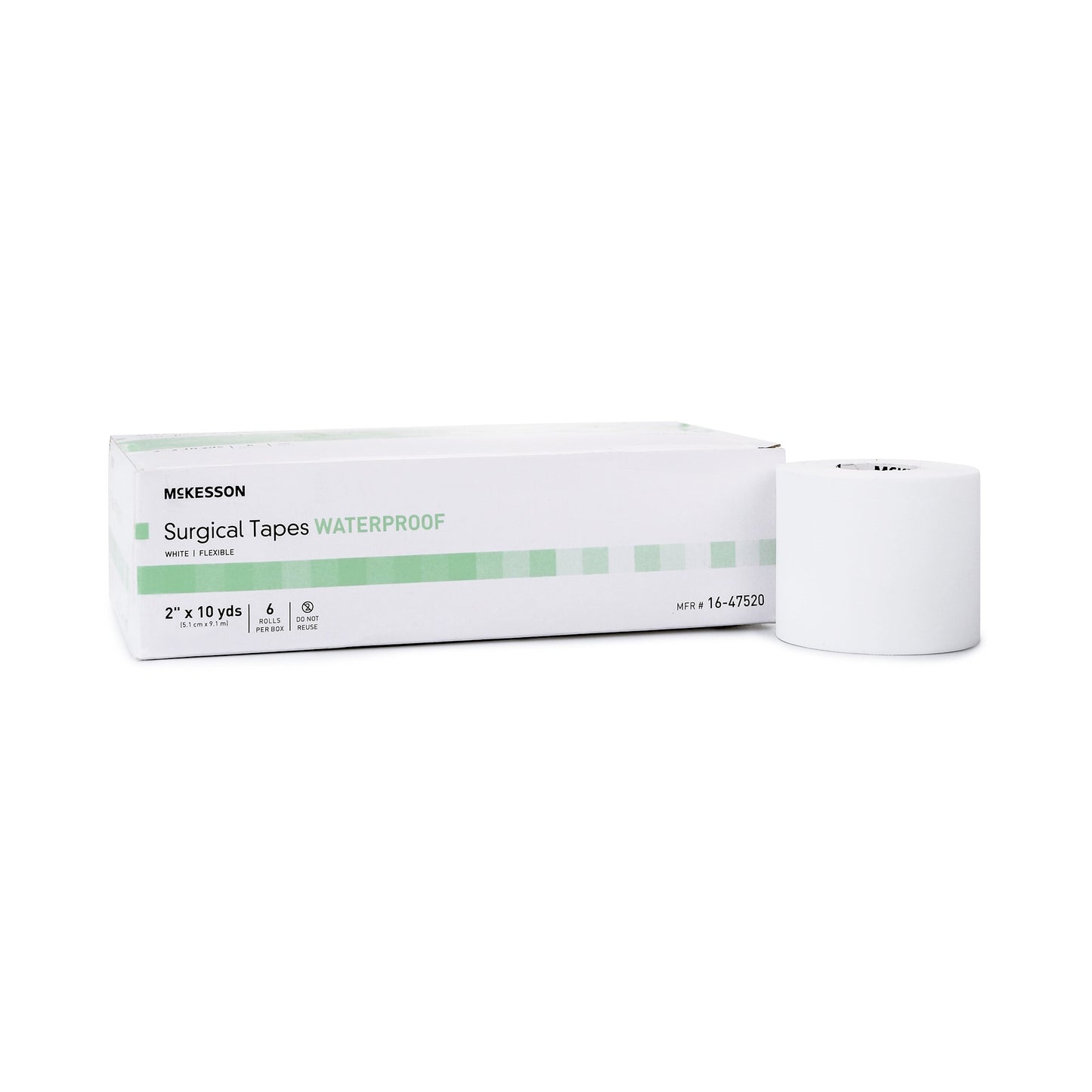 McKesson Adhesive Medical Tape, 2 Inch x 10 Yard, White