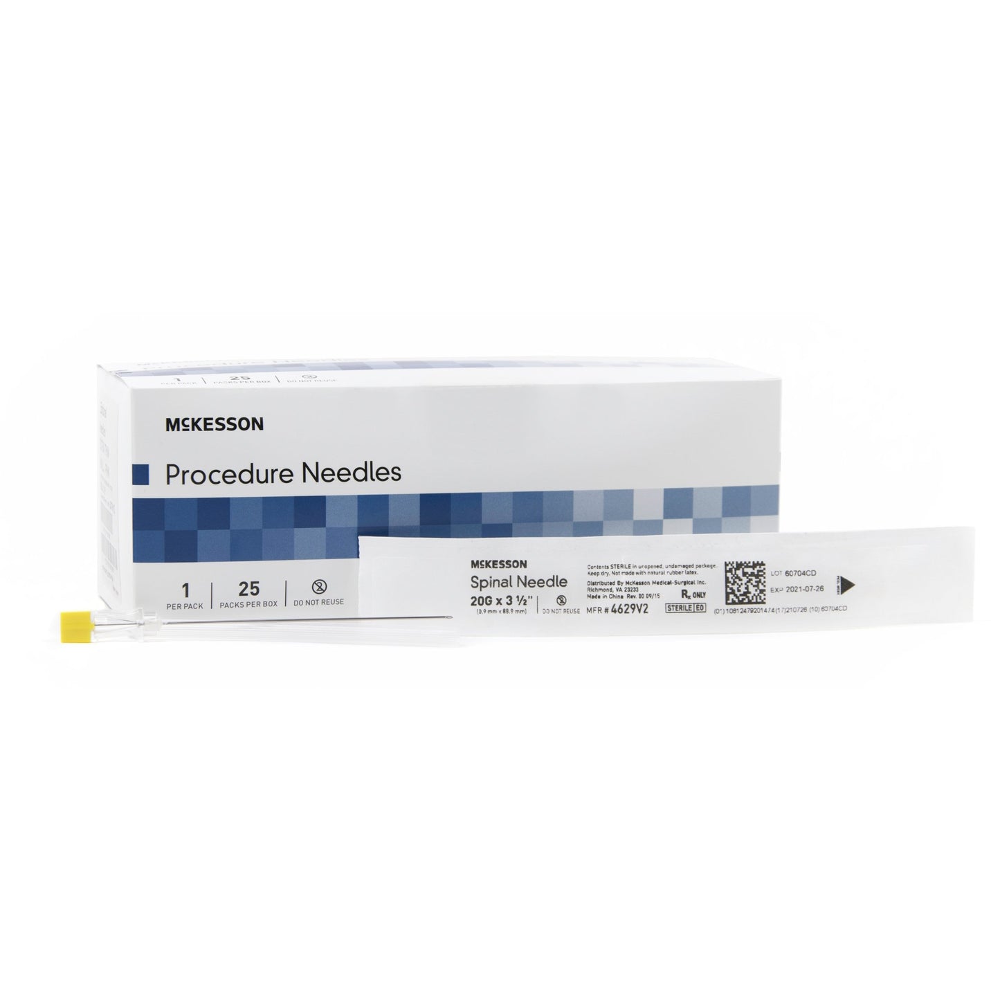 McKesson Spinal Needle, 20 Gauge, 3-1/2 Inch