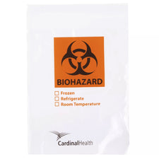 Cardinal™ Specimen Transport Bag, Biohazard Pictogram, Zip Closure, 6 x 9 Inch