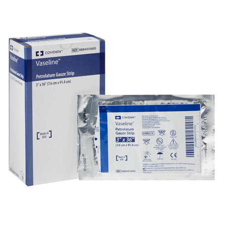 Cardinal 8884415600 Vaseline Petrolatum Impregnated Dressing, 3 x 36 Inch