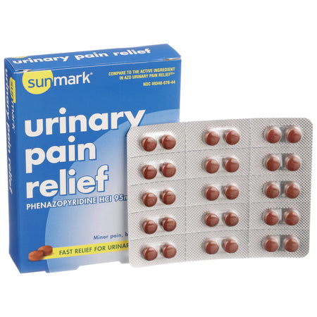McKesson 49348007644 sunmark Phenazopyridine Urinary Pain Relief