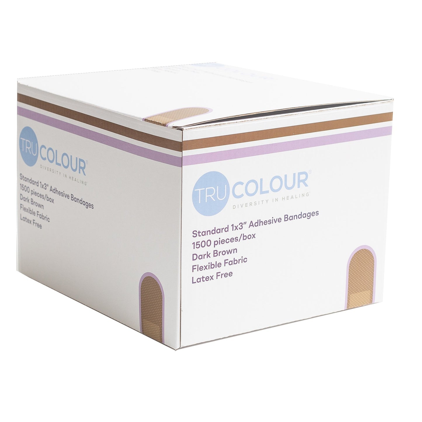 TruColour® Dark Brown Adhesive Strip, 1 x 3 Inch