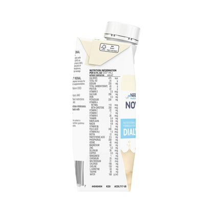 Novasource® Renal Vanilla Formula for Patients on Dialysis, 8-ounce carton