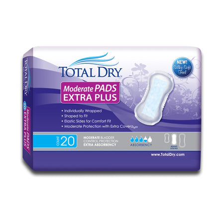 Secure Personal Care SP1563 TotalDry Moderate Extra Bladder Control Pad, 13¾-Inch Length
