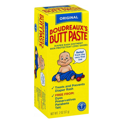 Boudreaux's Original Butt Paste Diaper Rash Treatment, Scented, 2-ounce tube
