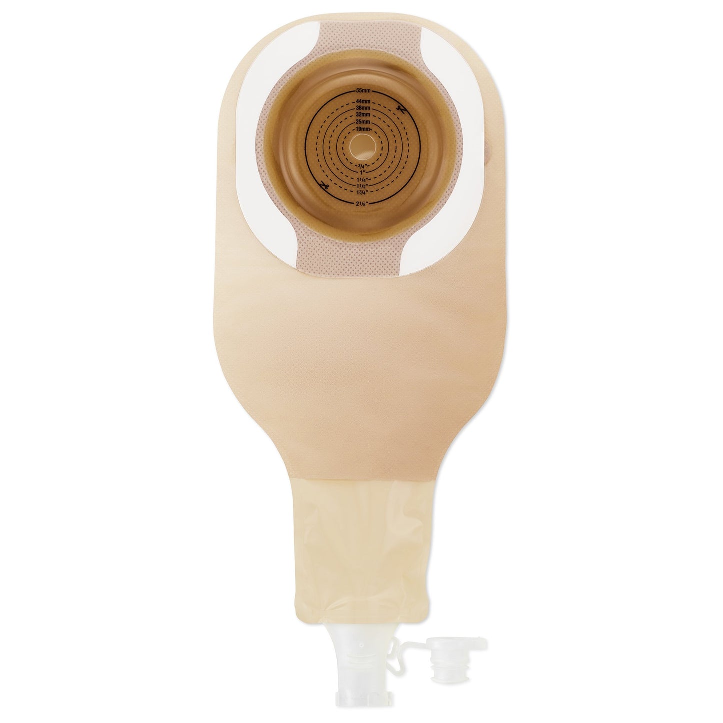 Ostomy Pouch High Output One-Piece System Soft Convex, Trim to Fit Up to 55 mm Stoma
