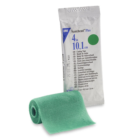 Solventum 82004G 3M Scotchcast Plus Green Cast Tape, 4 Inch x 4 Yard