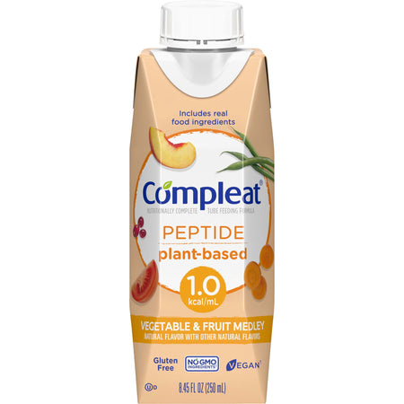 Compleat Peptide 1.0 Nutritionally Complete Tube Feeding Formula by Nestle Healthcare Nutrition product image