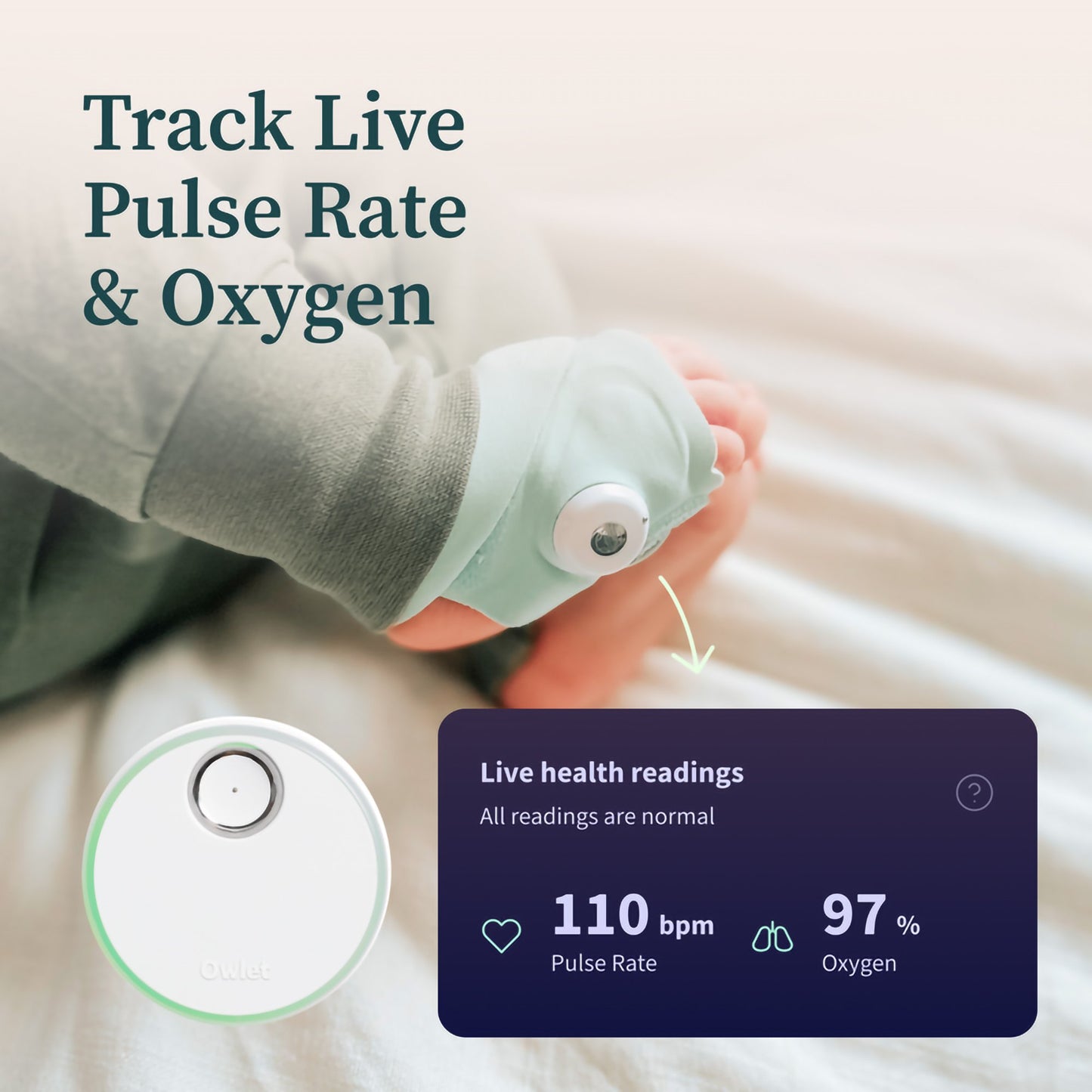 Baby Monitoring System Owlet® Dream Duo Mint