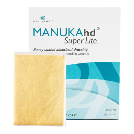 Manukamed MM0070 MANUKAhd Super Lite Honey Impregnated Wound Dressing, 2 x 2 Inch