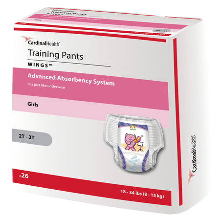 Cardinal 70063GA Health Wings Curity Training Pants, Medium, Size 2T to 3T
