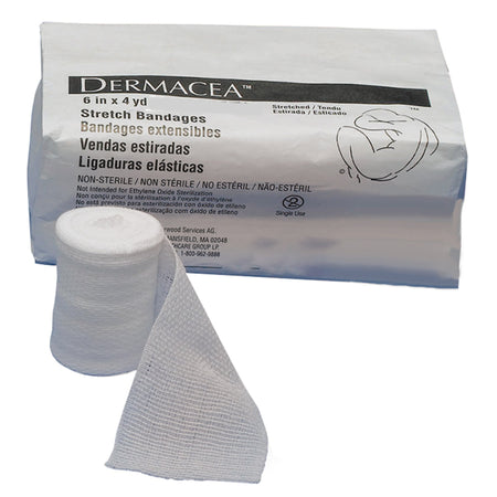 Cardinal 441507 Dermacea Sterile Conforming Bandage, 6 Inch x 4 Yard, 1-Ply