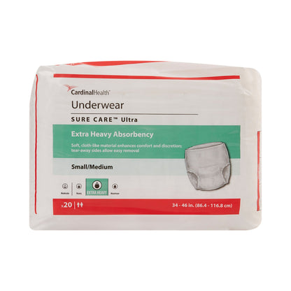 Sure Care™ Ultra Extra Heavy Absorbent Underwear, Small / Medium