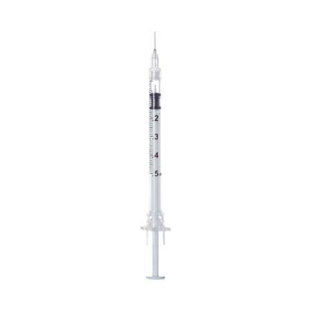 Sol-Millennium 100002IM Sol-Care 0.5 mL Insulin Syringe with Needle, 29 Gauge