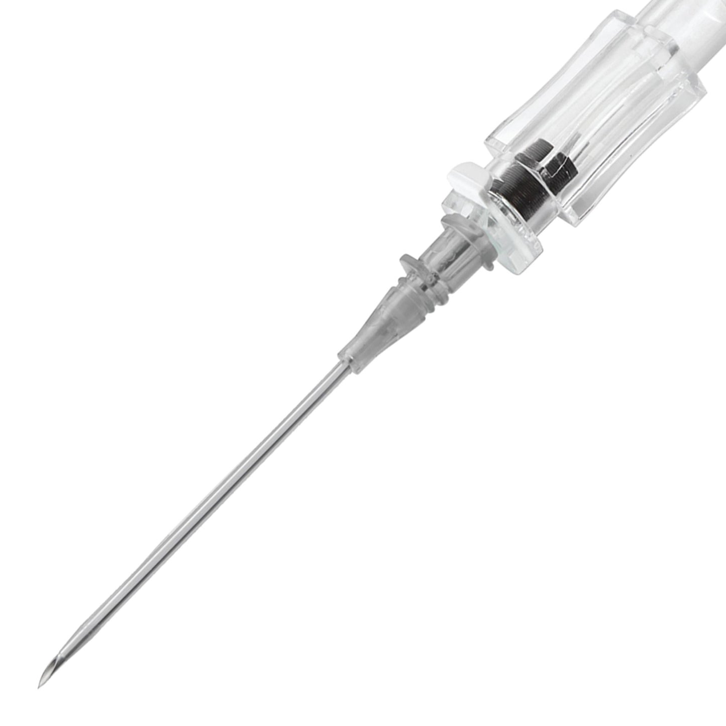 Peripheral IV Catheter McKesson 16 Gauge 1.16 Inch Polyurethane Straight Hub Non Blood Control Push Button Safety