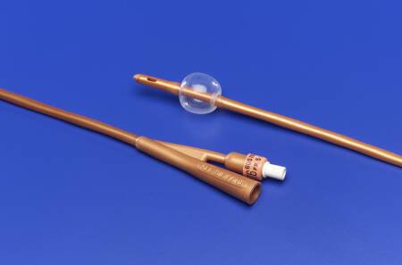 Cardinal 403724 Dover Foley Catheter, 24 Fr., 30 cc, 2-Way, Standard