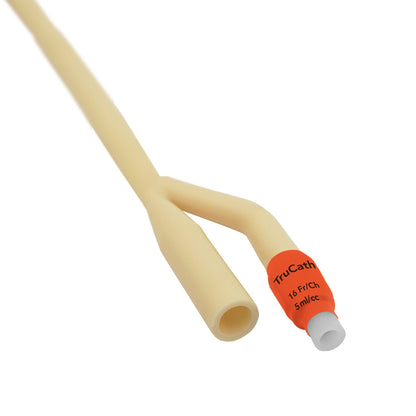 Foley Catheter TruCath® 2-Way Standard Tip 5 mL Balloon 16 Fr. Silicone Elastomer Coated Latex