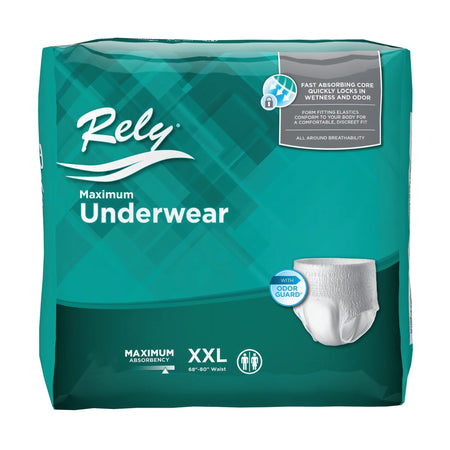 ActivStyle Inc RLYASP140/1 Rely Maximum Absorbent Underwear, 2X-Large