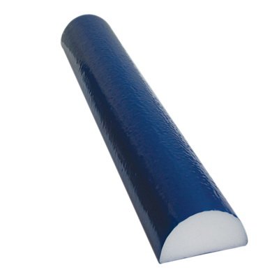 CanDo® Half-Round Therapy Foam Roller Blue PE Foam / TufCoat 4 X 36 Inch