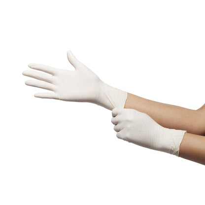 McKesson Confiderm® CL Latex Exam Glove, Small, Ivory
