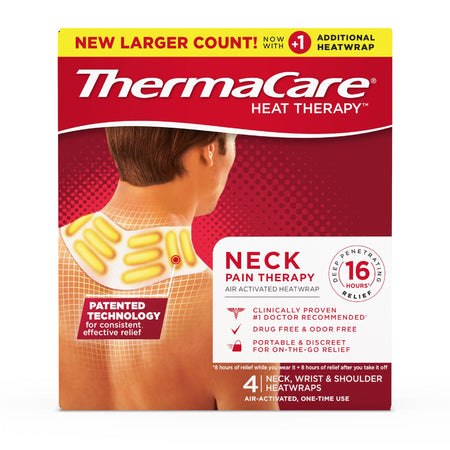 Instant Hot Patch ThermaCare® HeatWraps Neck / Shoulder / Wrist One Size Fits Most Nonwoven Material Cover Disposable