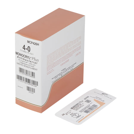 Ethicon MCP426H Monocryl Plus Poliglecaprone 25 with Irgacare MP Antibacterial Suture Absorbable Needle