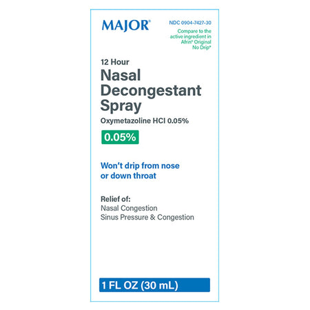 Major Pharmaceuticals 904742730 Sinus Relief 0.05% Strength Nasal Spray 30 mL