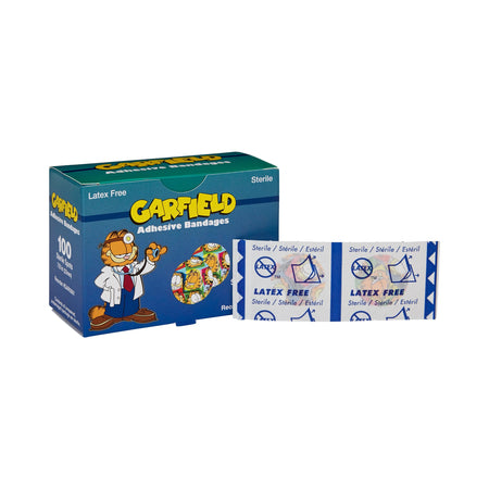 ASO Corp GAR5561-012-000 ASO Round Kid Design (Garfield) Adhesive Spot Bandage, 7/8 Inch