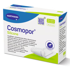 Island Dressing Cosmopor® Silicone 3.2 X 4 Inch Rectangle Sterile Water Resistant Nonwoven Backing