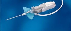 BD 383590 Closed IV Catheter Nexiva Diffusics 24 Gauge 3/4 Inch Vialon Biomaterial Winged Hub Blood Control