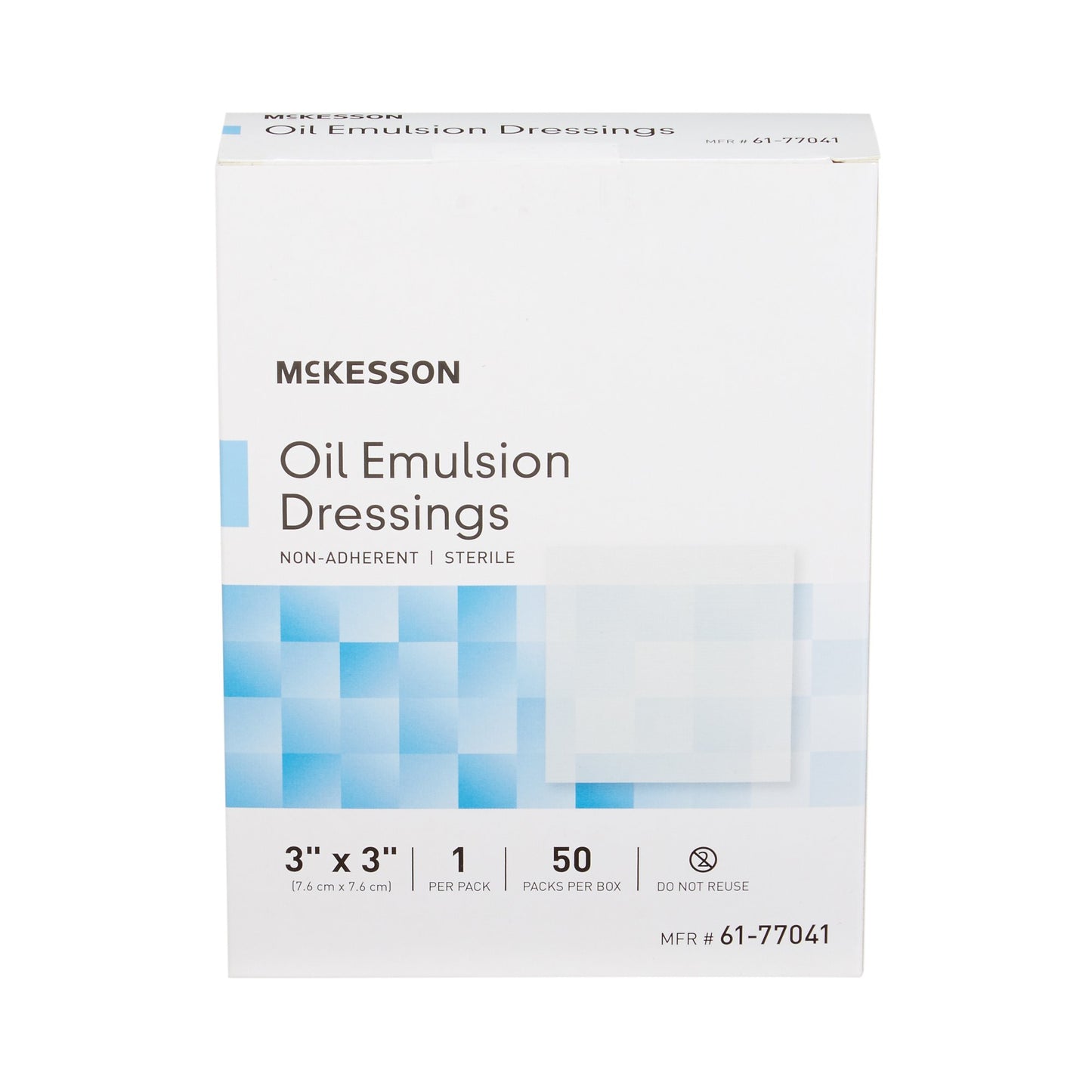 McKesson Oil Emulsion Impregnated Dressing, 3 x 3 Inch