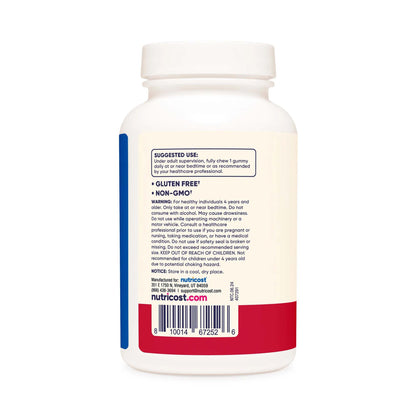 nutricost® Kids 1 mg Melatonin Gummies, Strawberry Flavor