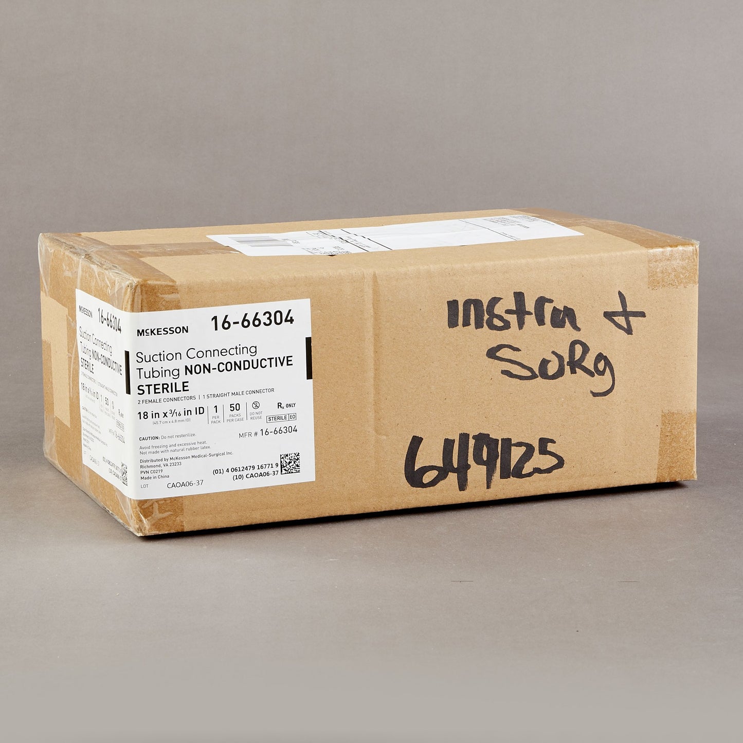 McKesson Suction Tubing, 3/16 Inch Inner Diameter, 12 Foot Length