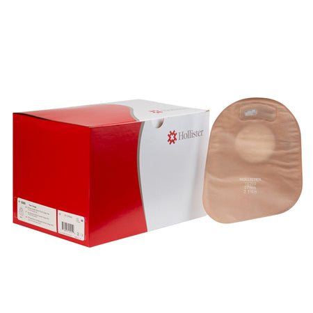 Hollister 18393 New Image Two-Piece Beige Ostomy Pouch, Pre-cut to Fit 57 mm, Red Match