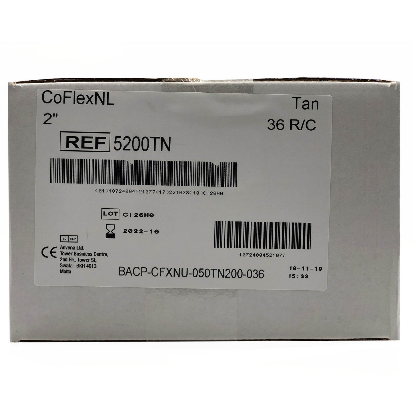 CoFlex® NL Self-adherent Closure Cohesive Bandage, 2 Inch x 5 Yard