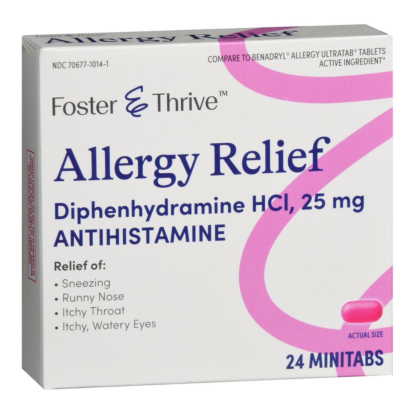 Foster & Thrive™ Allergy Relief Diphenhydramine HCl 25 mg Minitabs