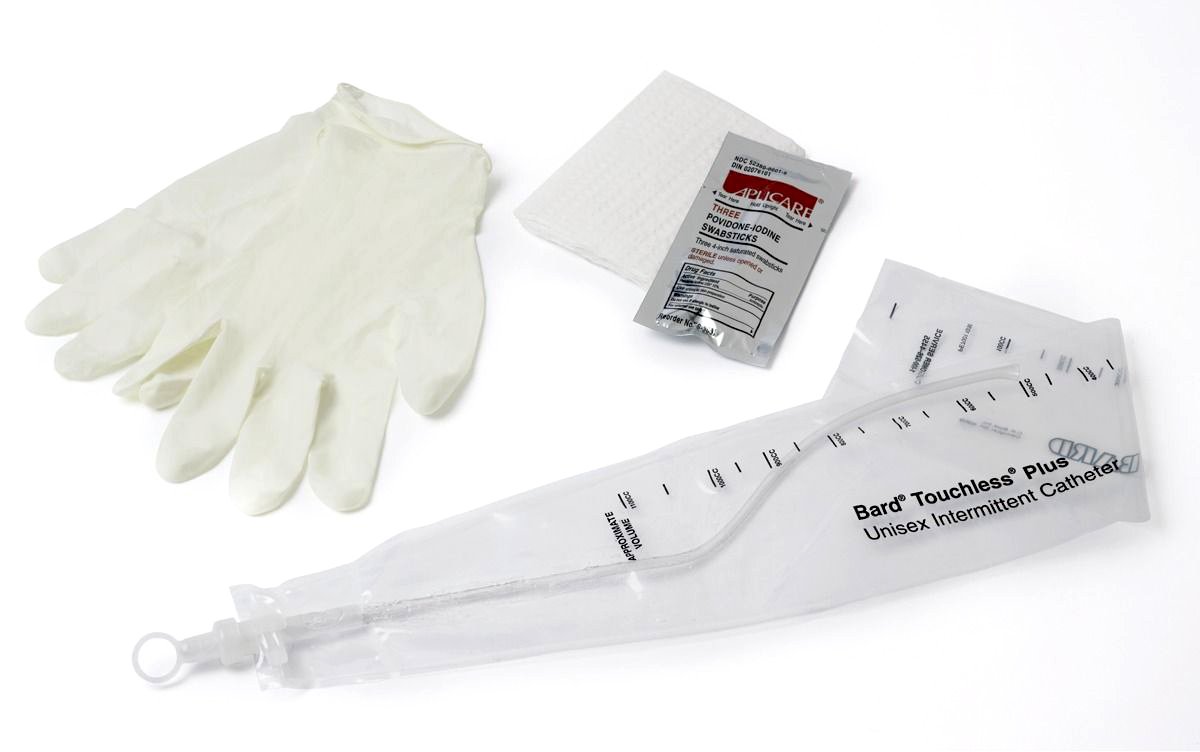 Touchless® Plus Intermittent Catheter Kit, 16 Fr., Vinyl