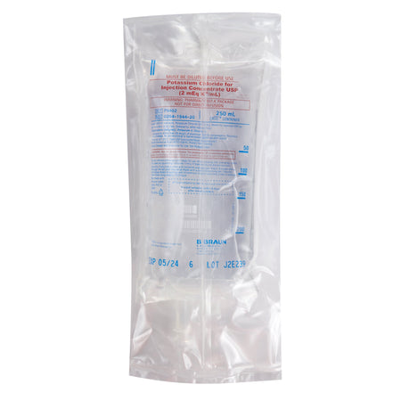 B. Braun P9402 Potassium Chloride Concentrate, Preservative Free 2 mEq / mL Injection 250 mL