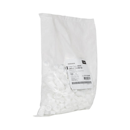 McKesson White Tube Closure, 16 mm