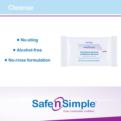 Safe n Simple™ Adhesive Remover Wipes