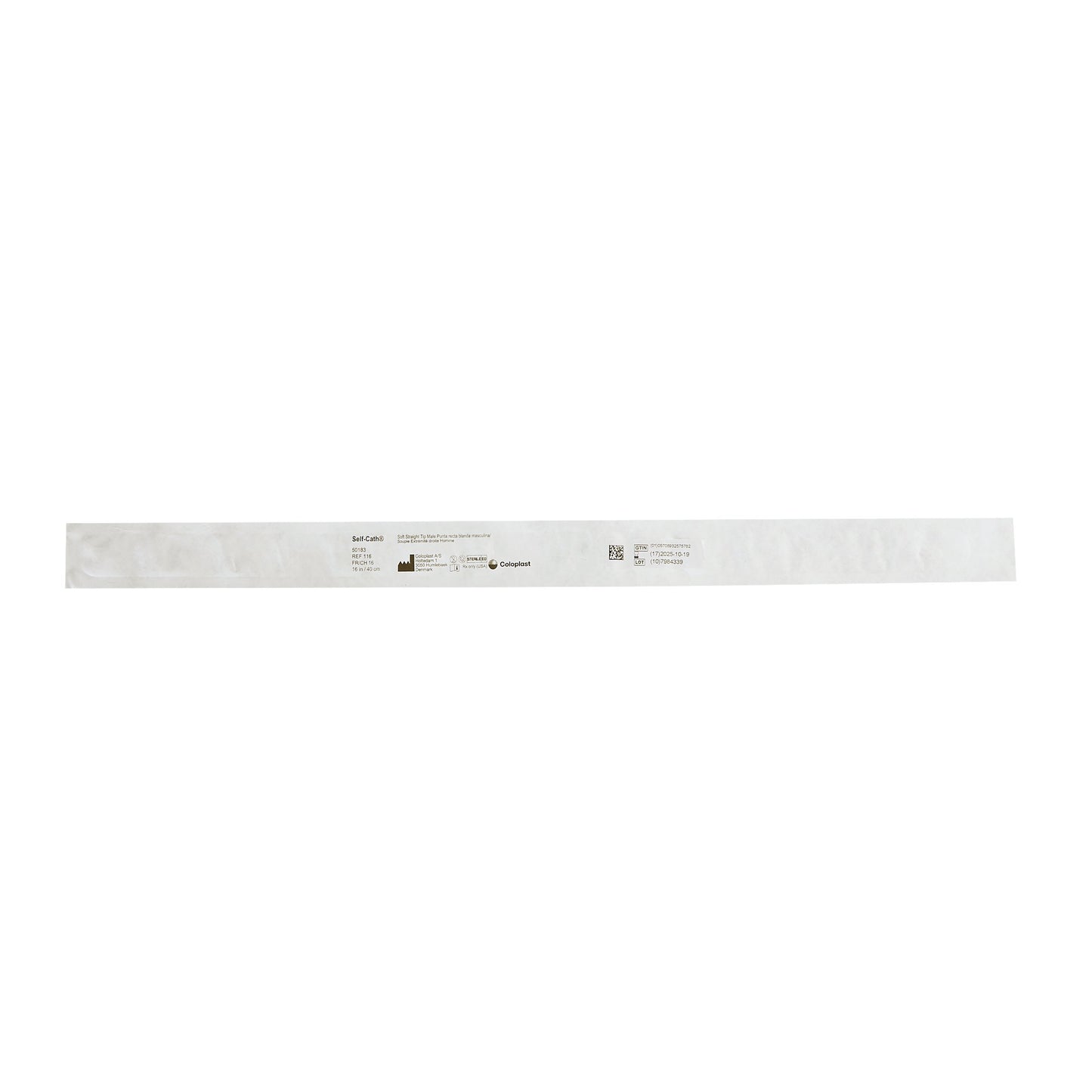 Self-Cath® Soft Unisex Urethral Catheter, 16 Fr, Straight Tip