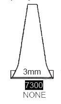 Specline 7300 Ear Speculum Tip Round Tip Plastic 3 mm Disposable