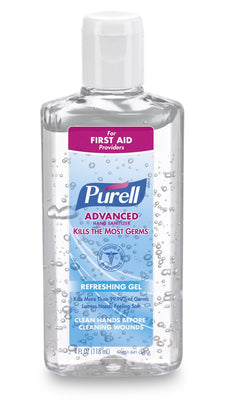 Purell® Advanced Hand Sanitizer 70% Alcohol Gel, Bottle, 4 ounces, Fruit Scent