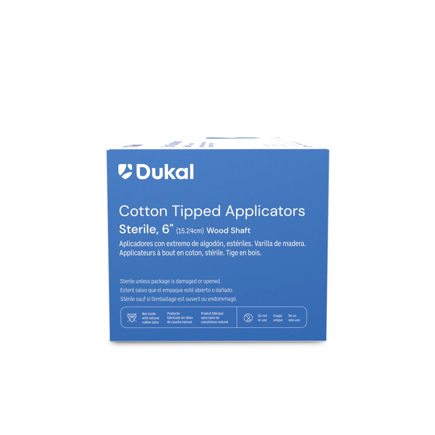 Dukal™ Sterile Swabstick, Cotton Tip, Wood Shaft