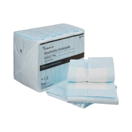 Cardinal 988B12 Wings Breathable Plus Low Air Loss Underpad, 23 x 36 Inch