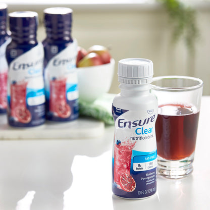 Ensure® Clear Therapeutic Nutrition, Blueberry Pomegranate, 10-ounce bottle
