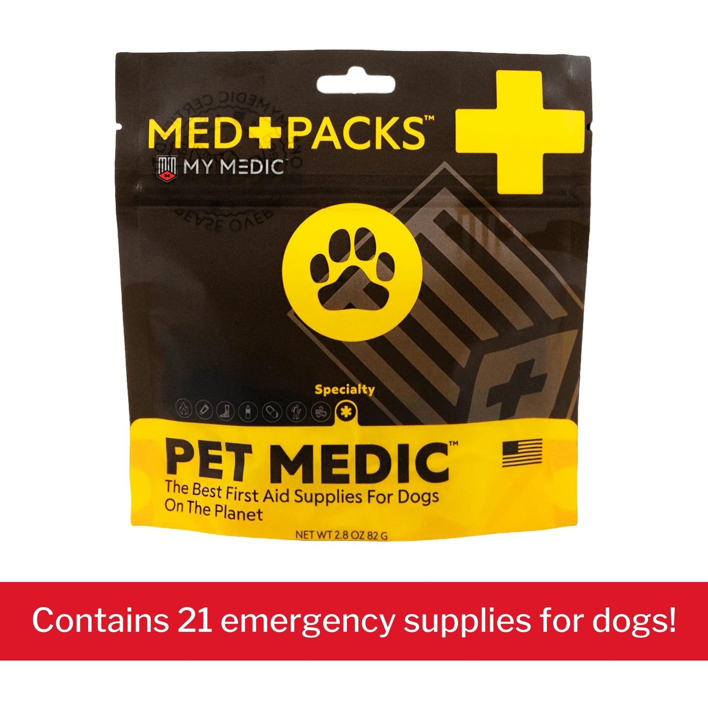 Med Packs™ First Aid Kit for Pets – Dog Injury Supplies in Portable Pouch