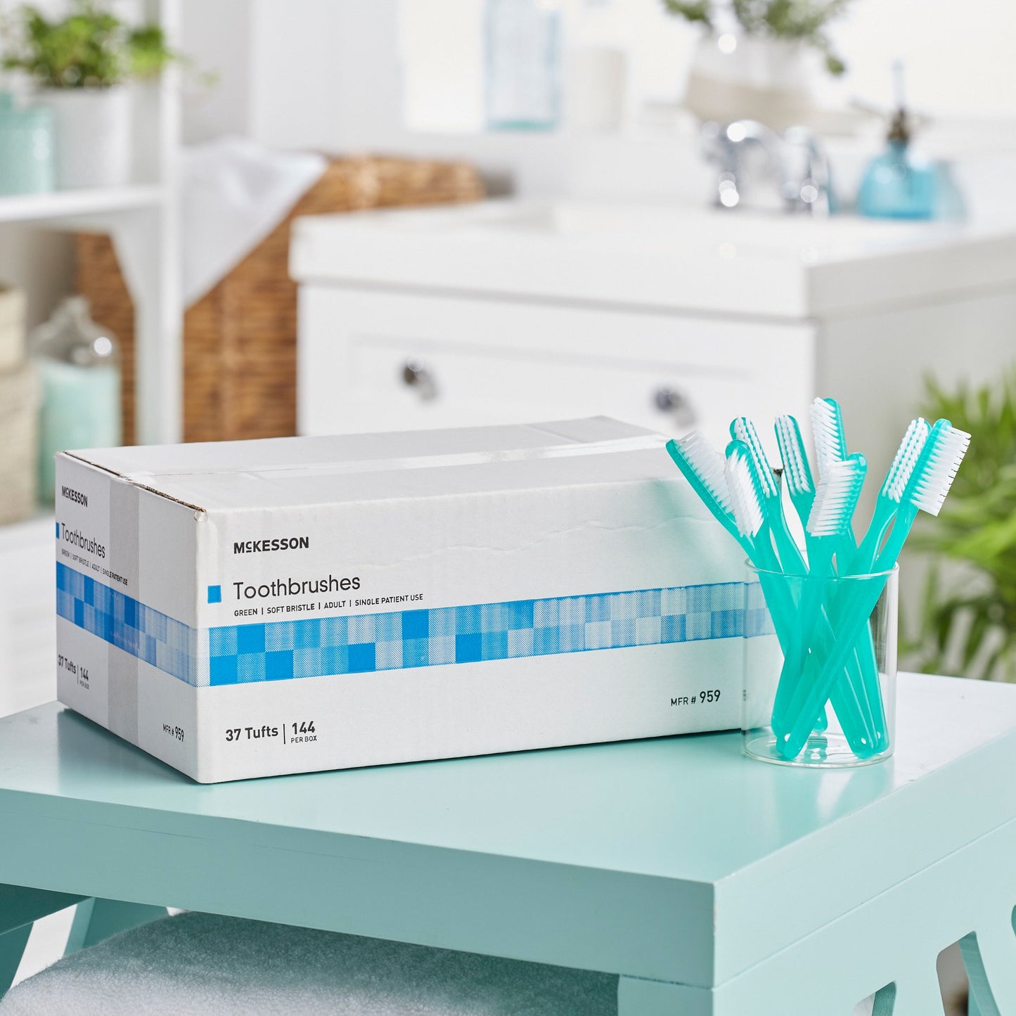 McKesson Soft Bristle Straight Toothbrush